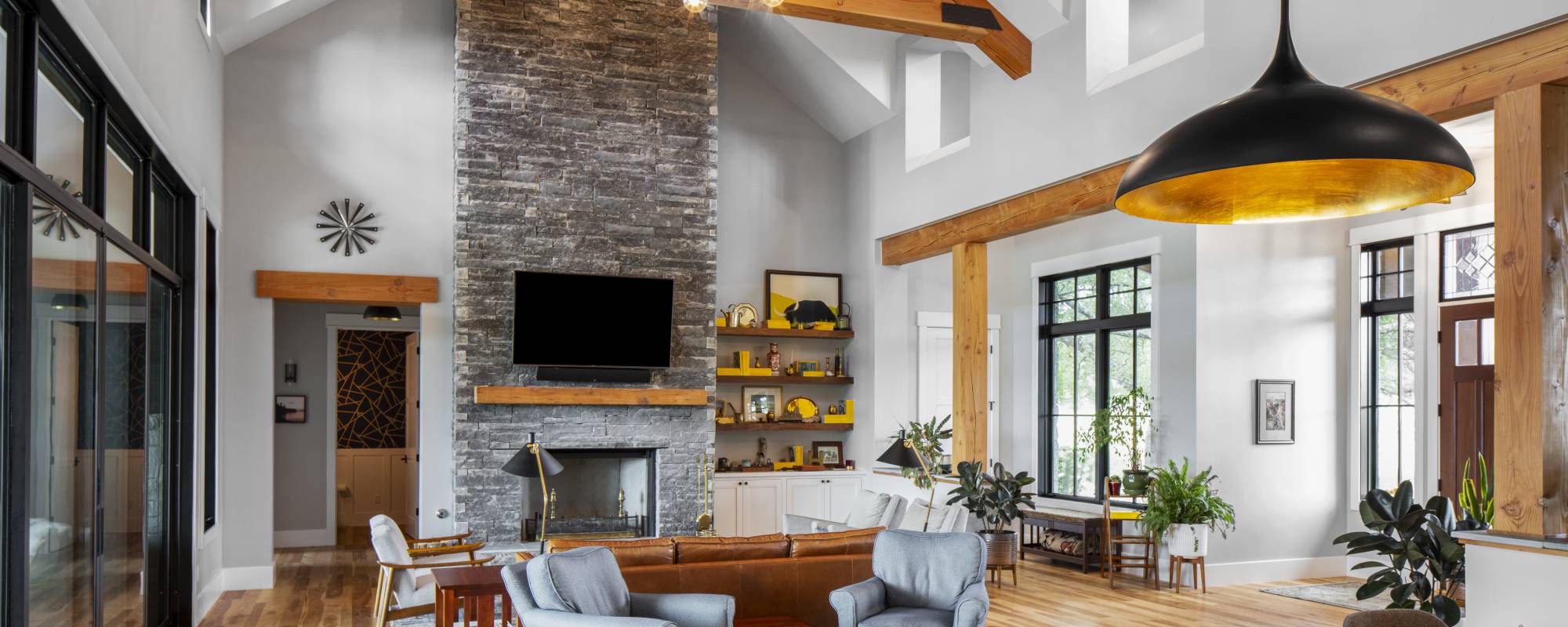 Dripping Springs Farmhouse Living Room